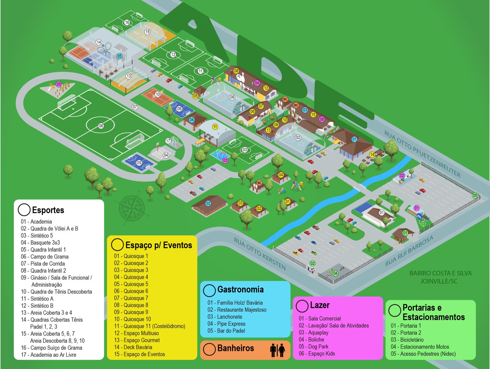 Mapa da associação
